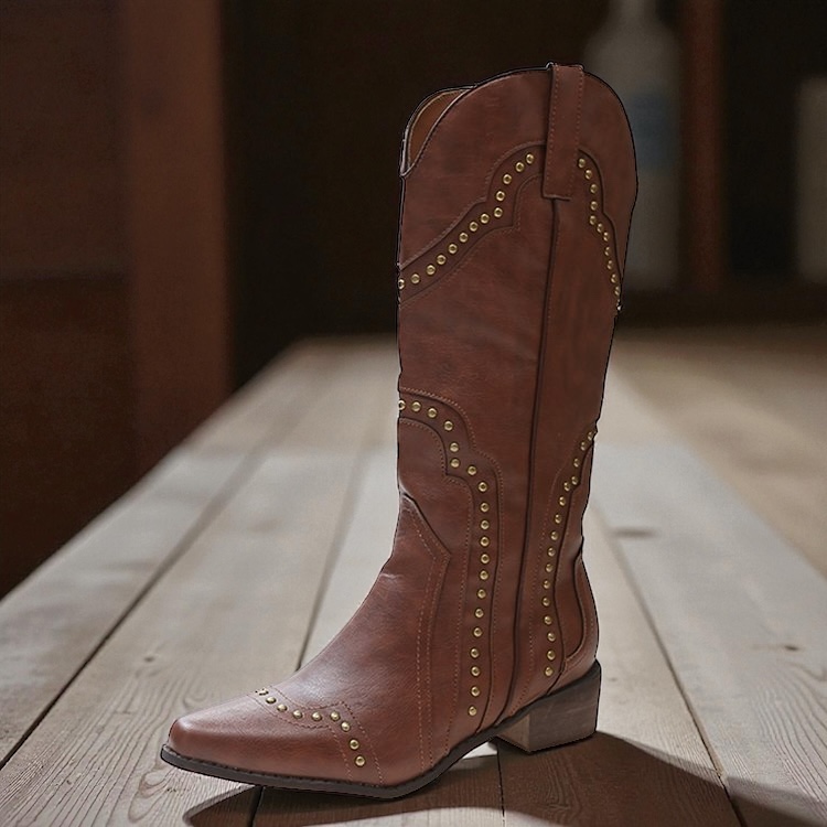 Cowgirl Classic- מגף בוקרים חום