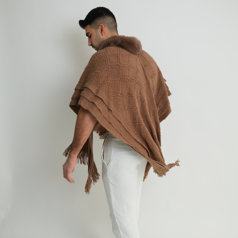 Nomad Fur Kimono- קימונו עם צווארון פרווה