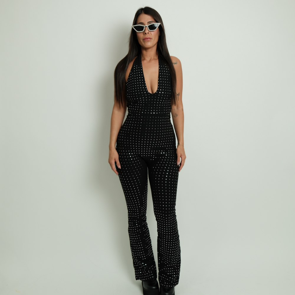 Stardust Halter- בגד גוף מנצנץ