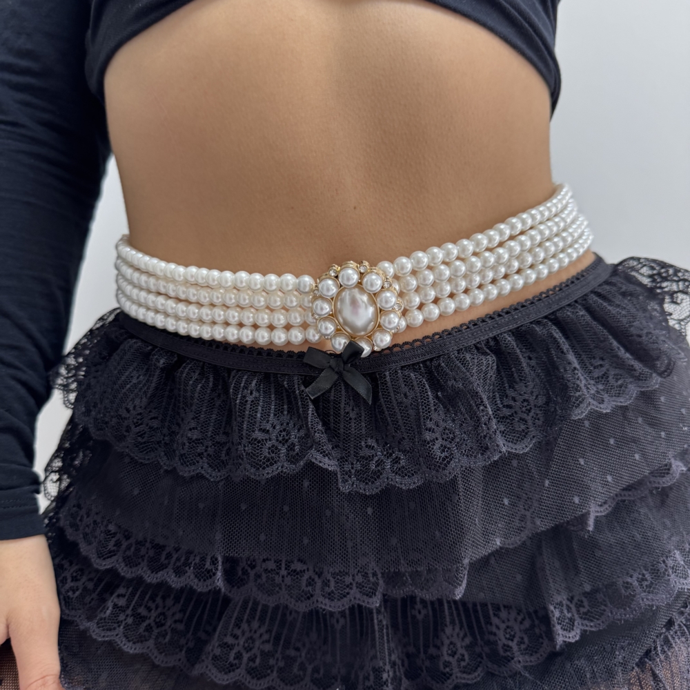 Pearl Frame- חגורת פנינים למותן
