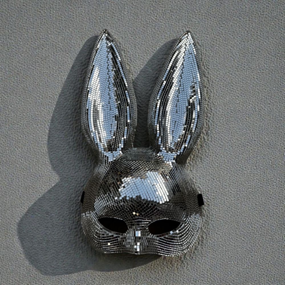 מסכת ארנב משובצת