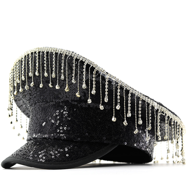 Midnight Fringe Cap- כובע פאייטים