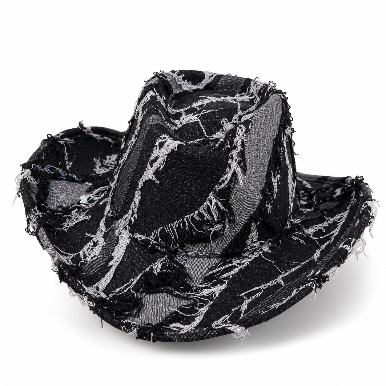 Denim Rebel Hat- שחור לבן